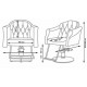 Парикмахерское кресло МД-832