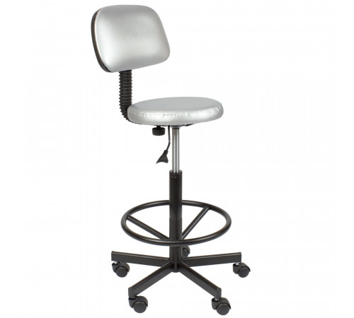 Стул мастера АСТЕК высокий с опорой для ног и спинкой