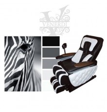 Массажное кресло в индивидуальном дизайне «Королевская зебра» Venerdi Futuro