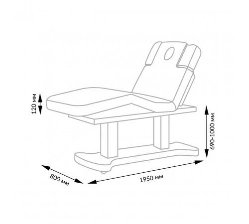 Спа-кушетка Милана-2 с подогревом