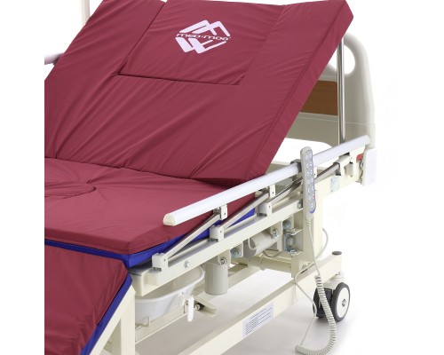 Кровать электрическая DB-11А (МЕ-5218Н-12) с боковым переворачиванием, туалетным устройством и функцией «кардиокресло» и регулировкой высоты