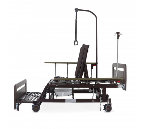 Кровать механическая Е-45А (ММ-5128Н-01/5124Д-01) с боковым переворачиванием, туалетным устройством и функцией «кардиокресло»