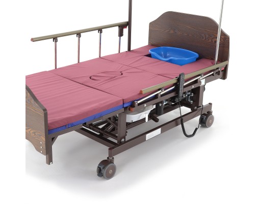 Кровать электрическая DB-11А (МЕ-5228Н-12) ЛДСП Венге с боковым переворачиванием, туалетным устройством и функцией «кардиокресло»