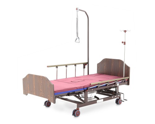 Кровать механическая Е-45А (ММ-5124Н-10) с боковым переворачиванием, туалетным устройством и функцией «кардиокресло»