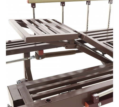 Кровать механическая YG-6 (ММ-2624Н-06/2124Н-04) ЛДСП с туалетным устройством и судном с крышкой, функцией «кардиокресло», в комплекте с матрасом