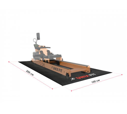 Коврик UNIX Fit для кардиотренажёров 200x100x0,6 см