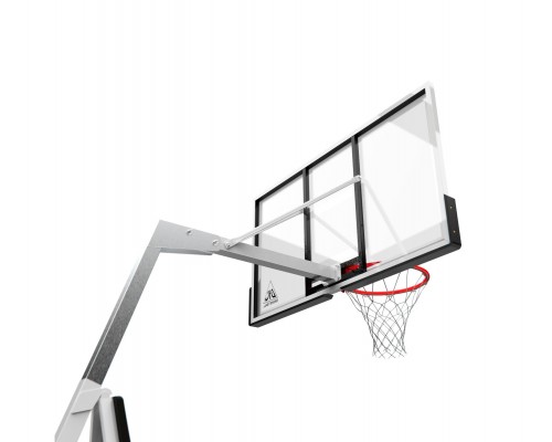 Баскетбольная мобильная стойка DFC STAND56SG 143x80CM поликарбонат (3кор)