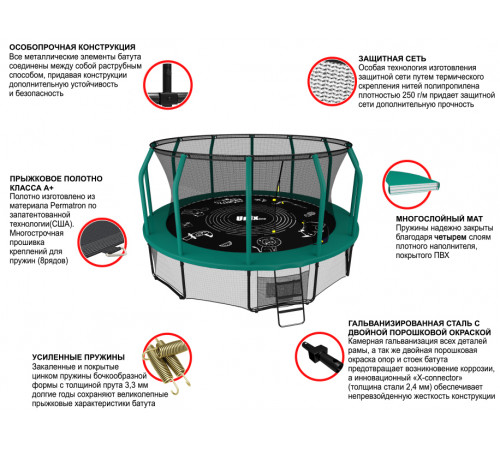 Батут UNIX Line SUPREME GAME 14 ft
