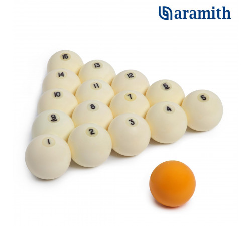 Шары Aramith Premier Pyramid Ø68 мм Желтый биток