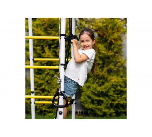 Детский спортивный комплекс для дачи ROMANA Богатырь Плюс - 2 (желтый/серый)