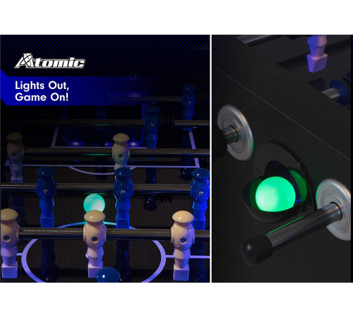 Настольный футбол (кикер) «Azure» (148x78x87 см, черный)