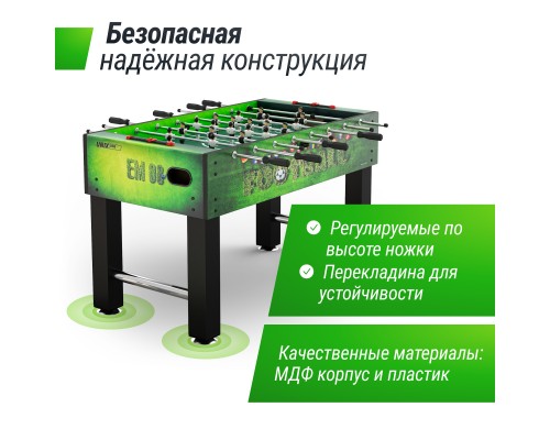 Игровой стол UNIX Line Футбол - Кикер (140х74 cм) Green