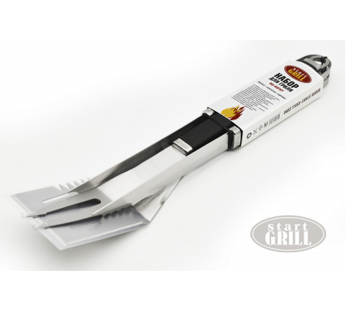 Набор для гриля (рукав: лопатка, вилка, щипцы)