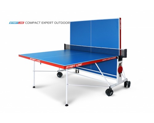 Всепогодный складной теннисный стол Compact Expert Outdoor 6 blue для улицы и помещений