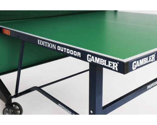 Всепогодный премиальный теннисный стол EDITION Outdoor green с зеленой столешницей