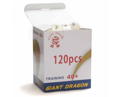 Мячи Dragon Training Silver 1* New (120 шт, бел.) в коробке