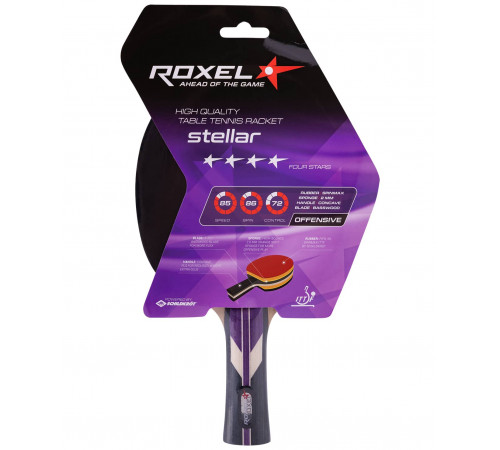 Ракетка для настольного тенниса 4* Stellar, коническая