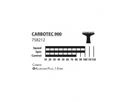 Ракетка для настольного тенниса Carbotec 900, carbon