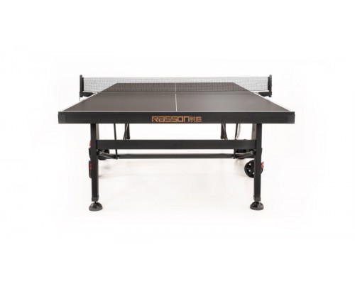 Теннисный стол складной для помещений "RASSON PREMIUM T01 Indoor" (274 х 152,5 х 76 см, черный ясень) с сеткой