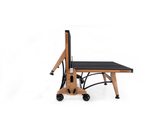 Теннисный стол складной для помещений "RASSON PREMIUM T03 Indoor" (274 х 152,5 х 76 см, натуральный дуб) с сеткой