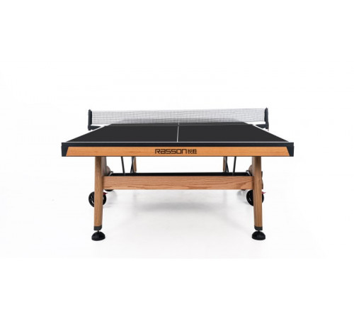 Теннисный стол складной для помещений "RASSON PREMIUM T03 Indoor" (274 х 152,5 х 76 см, натуральный дуб) с сеткой
