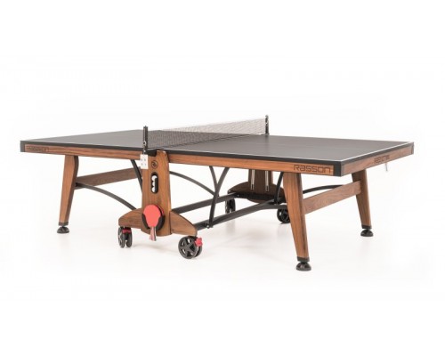 Теннисный стол складной для помещений "RASSON PREMIUM T03 Indoor" (274 х 152,5 х 76 см, натуральный орех) с сеткой
