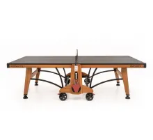 Теннисный стол складной для помещений "RASSON PREMIUM T03 Indoor" (274 х 152,5 х 76 см, натуральная вишня) с сеткой