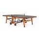 Теннисный стол складной для помещений "RASSON PREMIUM T03 Indoor" (274 х 152,5 х 76 см, натуральная вишня) с сеткой