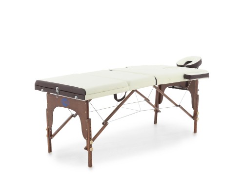 Массажный стол складной деревянный  JF-AY01 3-х секционный (темная рама)