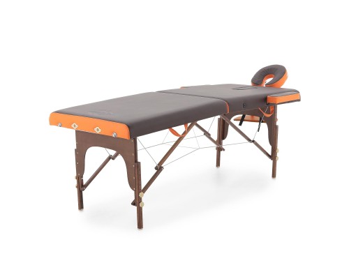 Массажный стол складной деревянный JF-AY01 2-х секционный (темная рама)