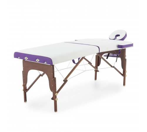 Массажный стол складной деревянный JF-AY01 2-х секционный (темная рама)