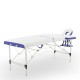 Массажный стол складной алюминиевый  JFAL01A 2-х секционный