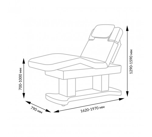 Массажный стол МД-308, 4 мотора