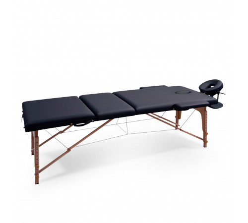 Массажный стол UNIX Стандарт / Standard 3 секции черный