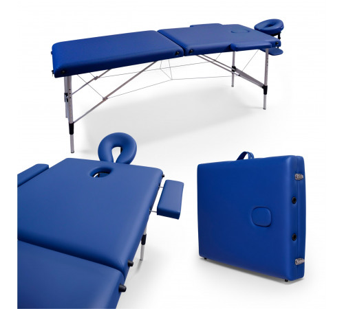Массажный стол UNIX Мастер / Master 2 секции синий