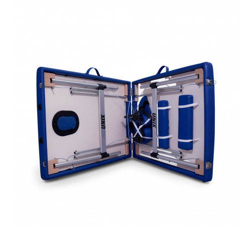 Массажный стол UNIX Мастер / Master 2 секции синий