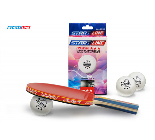 Мячи Start line Training 3* New (6 шт, бел.)